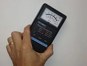 Diagnostic testing used to identify the source of damp and moisture